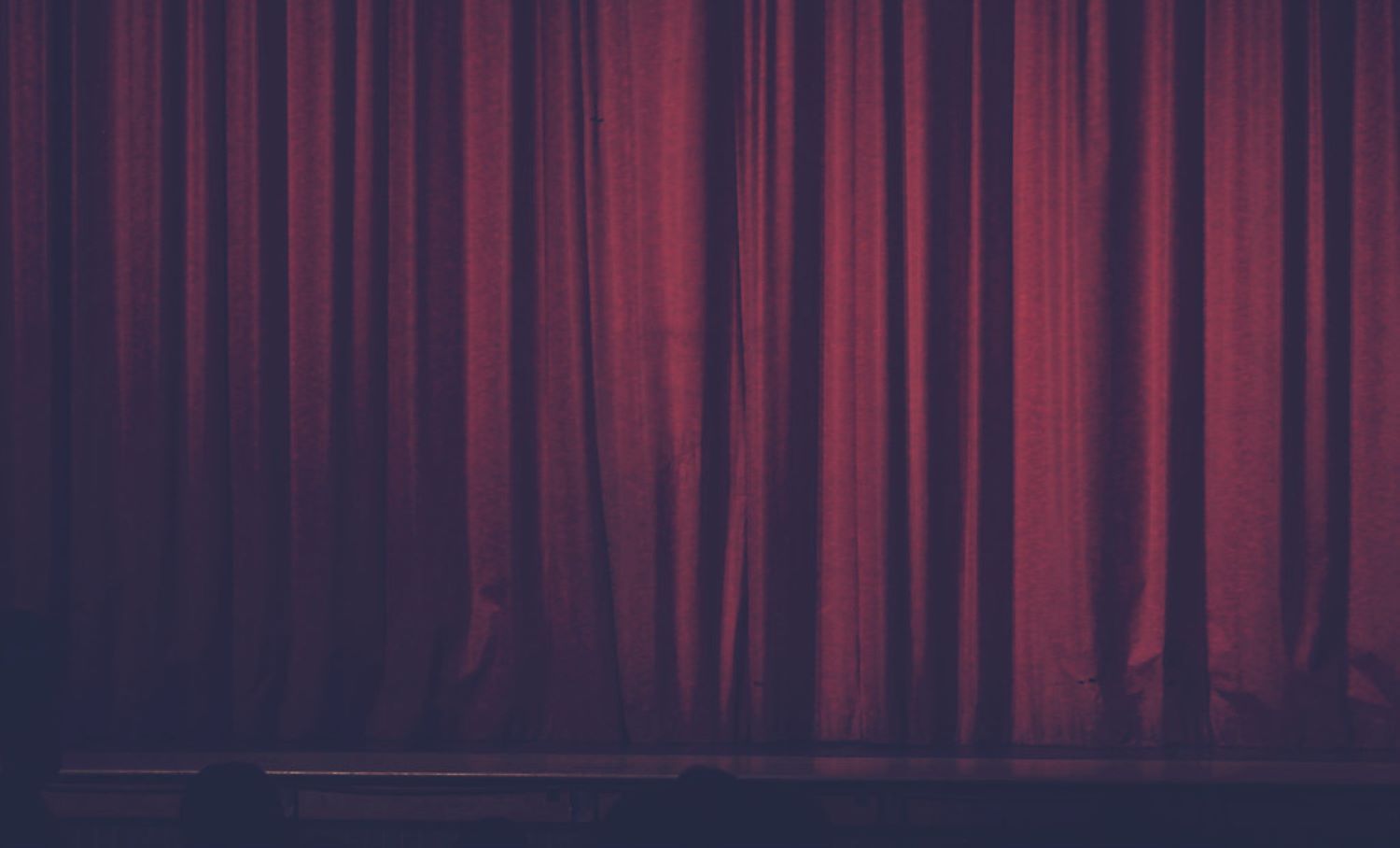 Red theatre curtain.